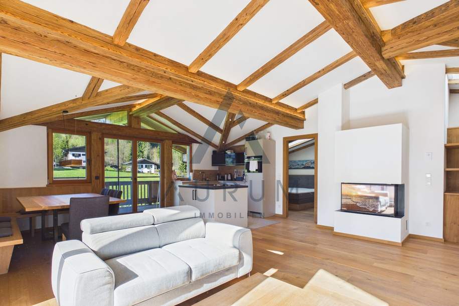 Miete: Traumhafte Dachgeschoss Wohnung mit Kamin und Lift, Wohnung-miete, 2.200,00,€, 6371 Kitzbühel