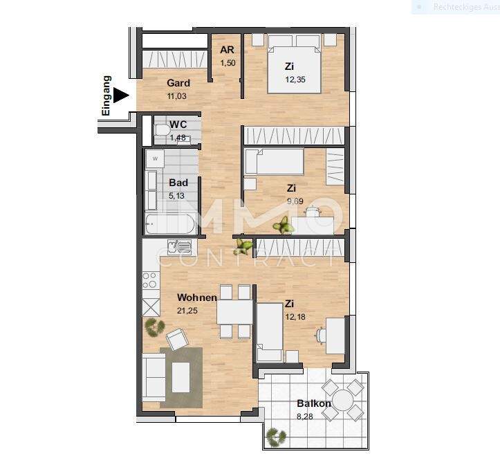 4-ZIMMER WOHNUNG MIT BALKONTERRASSE IM NEUEN STADTTEIL REININGHAUS MIT 1. MONAT GRATISAKTION