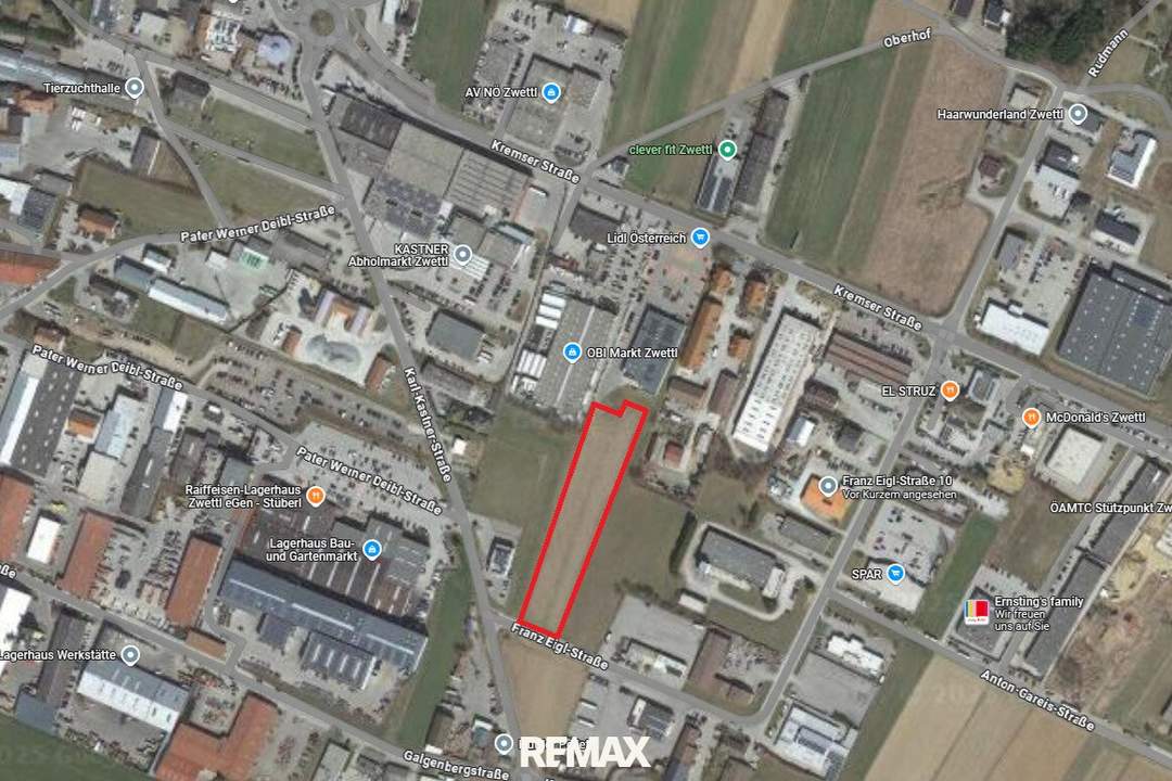 Zwei Gewerbegrundstücke mit zusammen über 7.000 m² – Bauland Betriebsgebiet (BB) in Zwettl Stadt