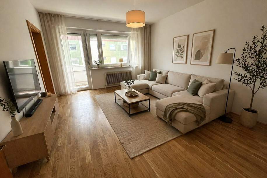 Top sanierte &amp; neuwertige 2-Zimmer-Wohnung mit Loggia und Aufzug in Linz / Spallerhof / Hornikweg!, Wohnung-miete, 897,89,€, 4020 Linz(Stadt)
