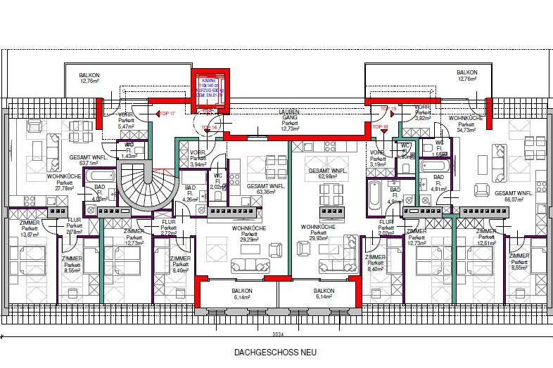Baubewilligtes Dachgeschoss-Projekt mit 4 Wohneinheiten in 1100 Wien, Wohnung-kauf, 99.000,€, 1100 Wien 10., Favoriten