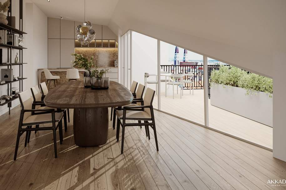 Exklusive 3-Zimmer-Dachgeschosswohnung mit Südwest-Terrasse, Wohnung-kauf, 550.000,€, 1110 Wien 22., Donaustadt