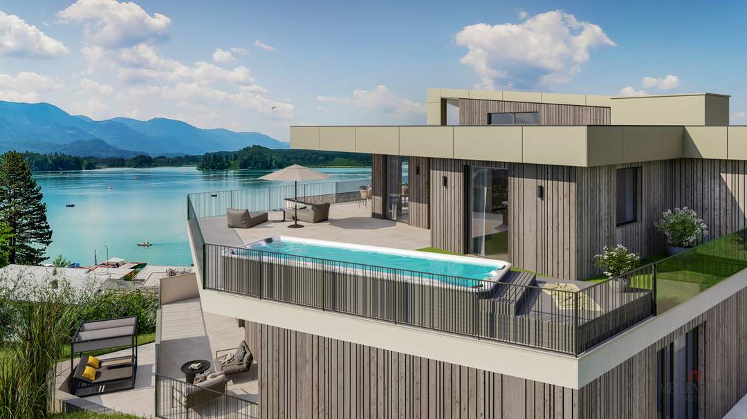 Leben am Faaker See - Exklusive Neubauwohnung mit beeindruckendem See- und Bergblick (Top 1)