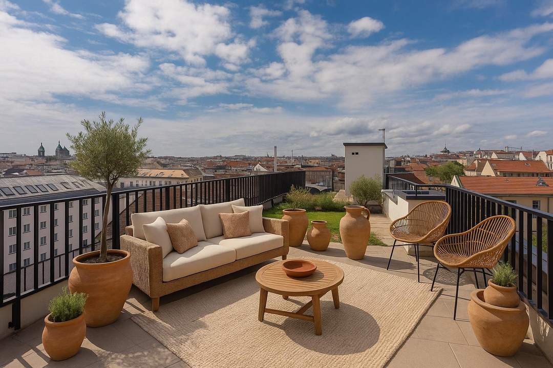 Wo Wien dir zu Füßen liegt – Einzigartige Maisonette mit Weitblick &amp; sonnigen Freiflächen- 1100 Wien