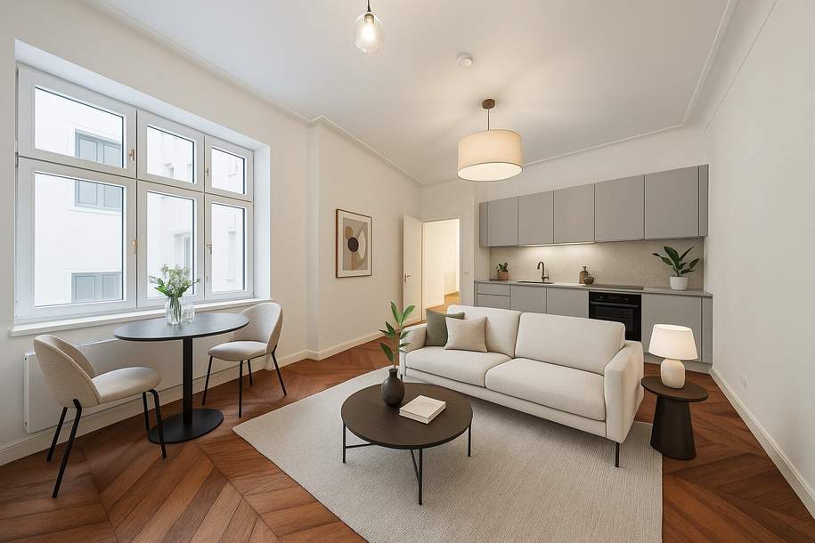 Rögergasse 14B - Exklusives Wohnen zwischen Donaukanal und Liechtensteinpark, Wohnung-kauf, 429.000,€, 1090 Wien 9., Alsergrund