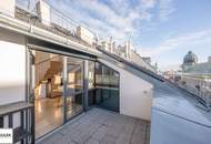Wohnen in der Innenstadt: 3-Zimmer-Wohnung mit Terrasse und traumhaftem Ausblick // Albertina