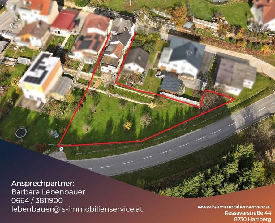 Wohnhaus mit Potenzial auf großem Grundstück und kleiner Waldparzelle in Rohrbach an der Lafnitz