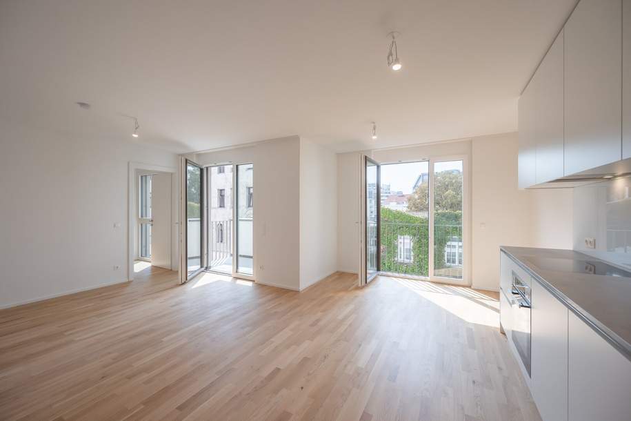 ASG IV-Qualitatives Wohnen in urbaner Lage: hochwertiger 2-Zimmer ERSTBEZUG mit LOGGIA! Provisionsfrei!, Wohnung-miete, 1.308,71,€, 1120 Wien 12., Meidling