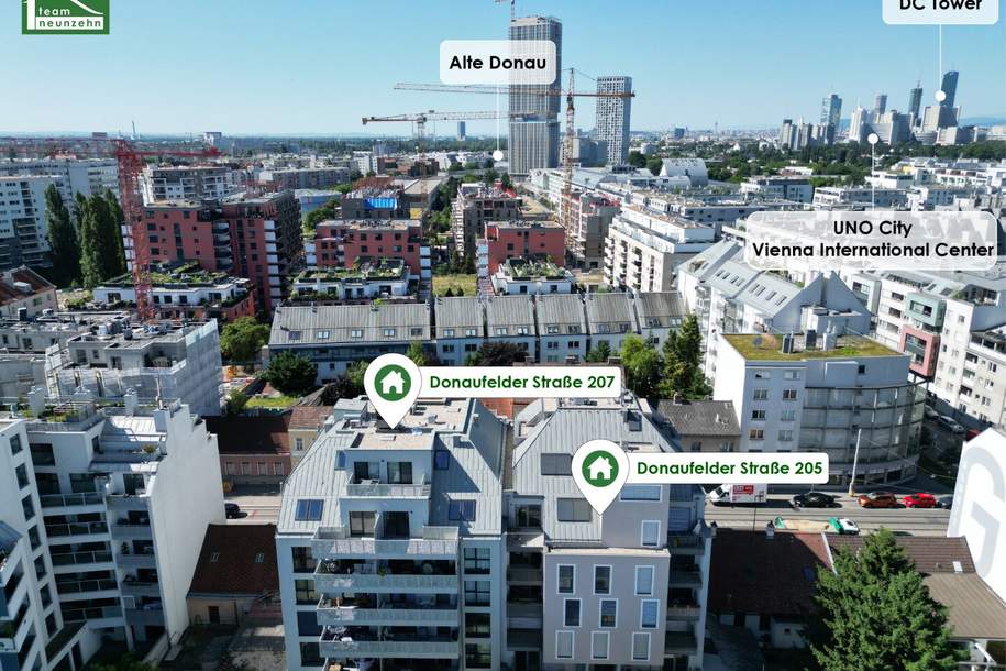 Sofort vermietbar, auch die Küche ist bereits inkludiert - Erstbezugs-Anlegerwohnung (Nettopreis) in Toplage auf Eigengrund unweit der U1, Wohnung-kauf, 426.900,€, 1220 Wien 22., Donaustadt