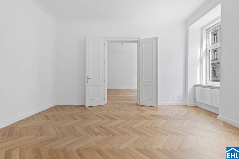 Erstbezug nach Sanierung: Prachtvolle 3 Zimmer-Altbauwohnung Nähe U4 Pilgramgasse, Wohnung-kauf, 579.000,€, 1050 Wien 5., Margareten