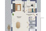 Penthousewohnung - Niedrigenergiehaus in der Engelsdorferstraße, absolute Ruhelage &amp; Ganztagssonne!