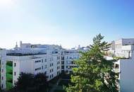 Ausblick bis Donauturm und DC Tower - Dachgeschoßwohnung mit Balkon