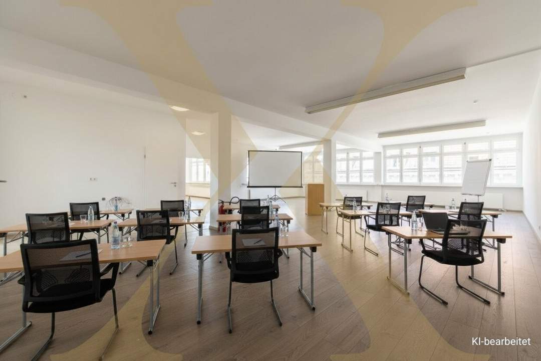 Lichtdurchflutete Bürofläche mit Schulungsraum in der Linzer Innenstadt zu vermieten!