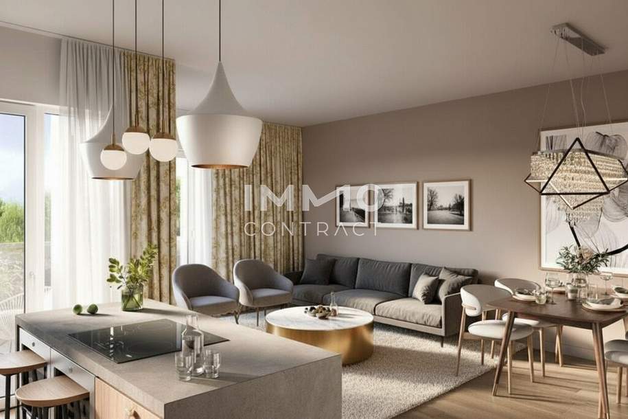 TOP 4-Zi-Maisonette mit Garten, Balkon & Terrasse in Aspern – Erstbezug & Provisionsfrei!, Wohnung-kauf, 239.500,€, 1220 Wien 22., Donaustadt