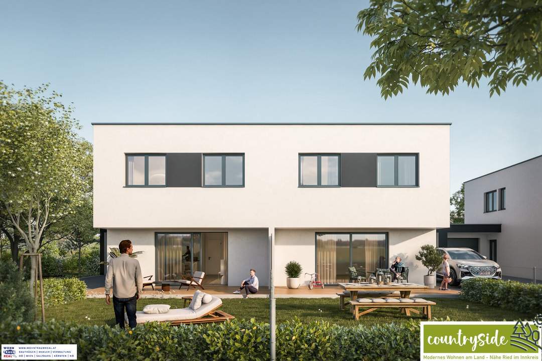 Rohbau Doppelhaushälfte in ruhiger Lage