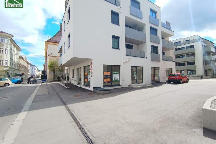 Gewerbeobjekt im Karmeliterhof zwischen Rathausplatz und Julius-Raab-Promenade! BAR/KONDITOREI/CAFE. - WOHNTRAUM, Gewerbeobjekt-miete, 1.999,47,€, 3100 Sankt Pölten(Stadt)