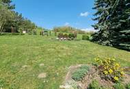Baugrundstück ohne Bauzwang, toller Aussicht und gepflegtem Garten in Wald bei Pyhra