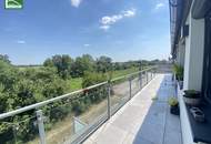 Grün soweit das Auge reicht! Modernes Wohnen in Süßenbrunner Ruhelage mit S-Bahn S1 in Gehweite und großer Terrasse!