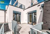 Lichtdurchflutete Erstbezugs-Wohnung mit großer Hof-Terrasse nahe Schönbrunn! Nahe Schönbrunn und mit inkludierter Küche!