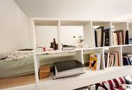 Unbefristete Loggia-Wohnung im 7. Bezirk mit Hochwertige maßgefertigtes Hochbett vom Tischler