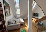 Rarität im Barockhäuschen! Charmante Altbau-DG-Maisonette-Wohnung Nähe Augarten! Neben der U2! Wohngenuss auf 3 Ebenen mit Terrasse!