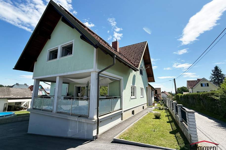 RUHELAGE und STADTRAND - großes Familienhaus mit schönem, sonnigen Garten!, Haus-kauf, 849.000,€, 8054 Graz-Umgebung