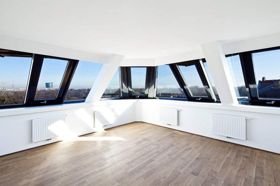 Moderne DG-Wohnung mit Blick auf den Prater, Wohnung-miete, 3.441,01,€, 1020 Wien 2., Leopoldstadt