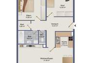 Wohnung zum Kauf: 83,60m² Wohnfläche + 7,5m² Loggia extra - Topnähe zu Graz, ruhig