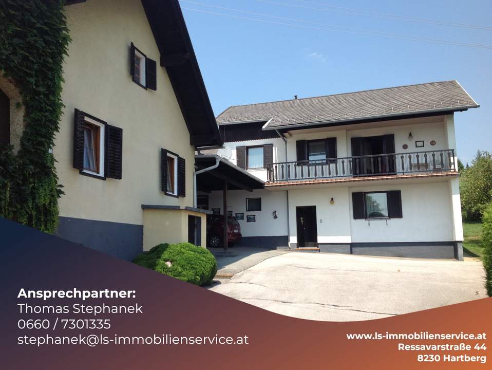 Zweifamilienhaus mit Nebengebäuden – Option: Kauf von 9.937 m² angrenzender landwirtschaftlicher Fläche möglich
