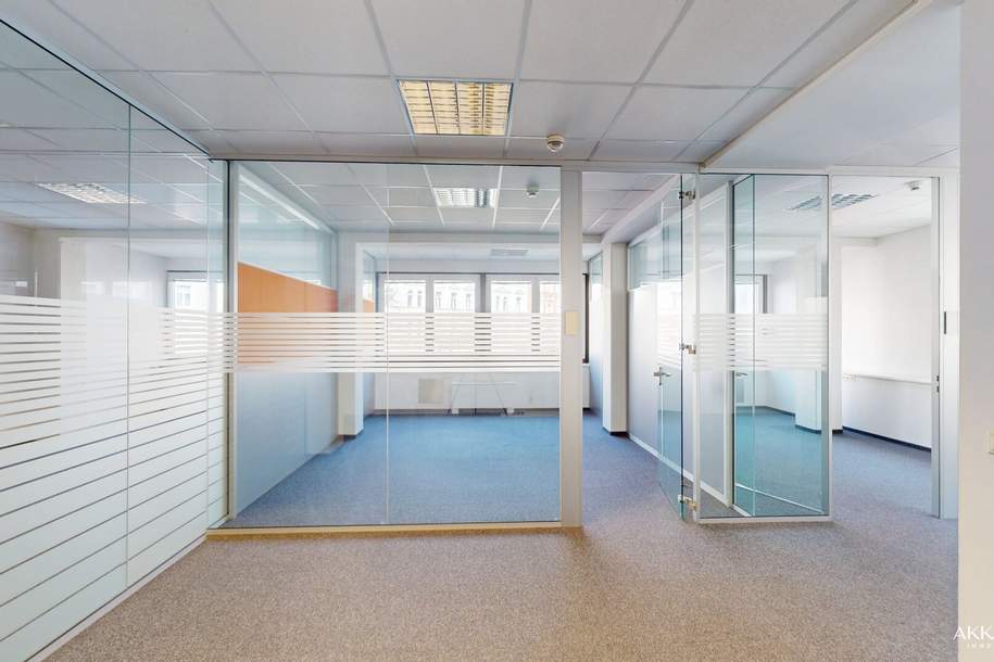 Ihr Arbeitsplatz im Zentrum: Helle Büroflächen mit Entwicklungspotenzial, Gewerbeobjekt-miete, 2.330,30,€, 1050 Wien 5., Margareten