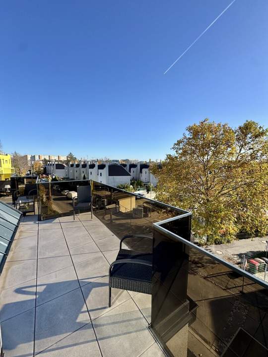 Luxury Living! Penthouse mit knapp 30qm Dachterrasse! Skyline und Kahlenberg Blick! Garage! Nähe U2!