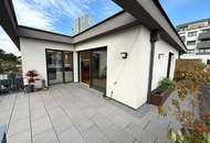 42 m² Außenfläche, kompakt aufgeteilte 56,33 m² Wohnfläche und kleiner Donaublick!