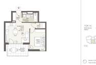 Helle 2-Zimmer-Erstbezugswohnung mit Balkon/Terrasse