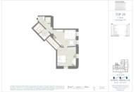 Frisch sanierte 2-Zimmer-Wohnung im 2. Obergeschoss mit edlem Parkett und stilvollen Fliesen