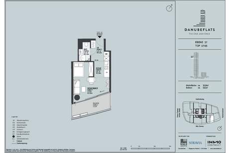 Studio mit Top-Ausblick in Donaunähe, Wohnung-kauf, 429.300,€, 1220 Wien 22., Donaustadt