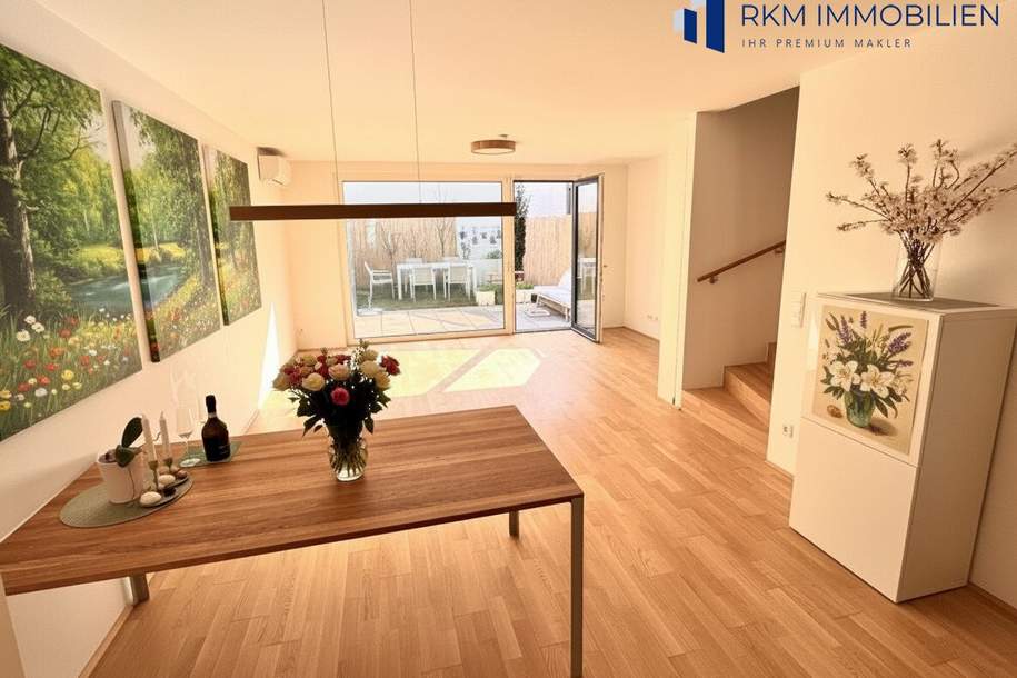 Stilvolles Reihenhaus mit Terrasse, Garten und Parkplatz, Haus-kauf, 685.000,€, 1210 Wien 22., Donaustadt