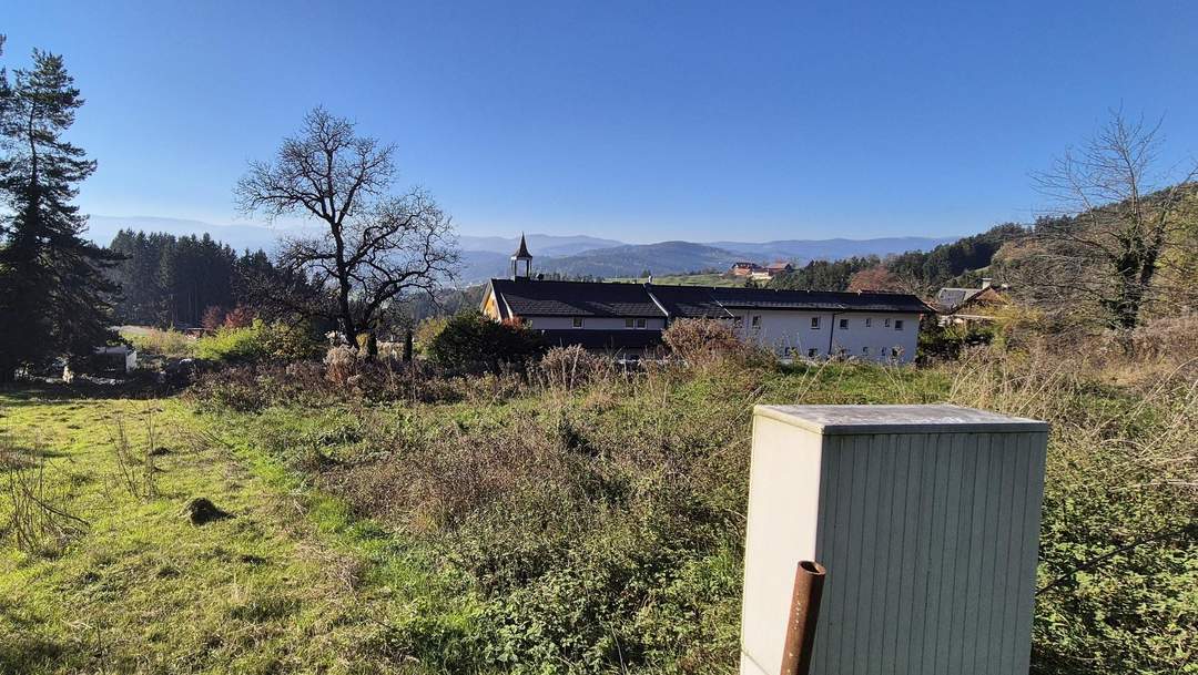 Baugrundstück in absoluter sonniger Ruhelage mit herrlicher Aussicht