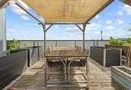 "Traumhafte Dachterrassen-Maisonette mit Fernblick &amp; Badeteichzugang"