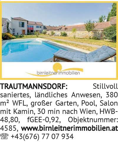 Stilvoll saniertes, ländliches Anwesen, 380 m² WFL, großer Garten, Pool, Salon mit Kamin, 30 mi