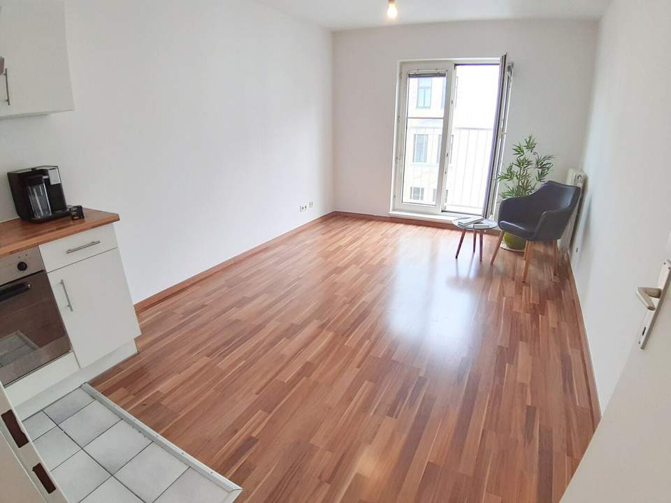 MEISELSTRASSE, sonnige 21 m2 Neubau, Einzelwohnraum, Kochnische, Duschbad, 1. Liftstock, U3-Nähe