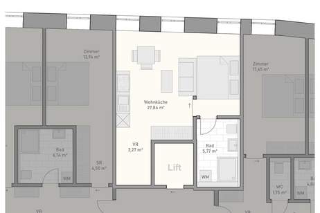 Wohnen in einer der prächtigsten Straßen der Braunauer Altstadt, Wohnung-kauf, 188.700,€, 5280 Braunau am Inn