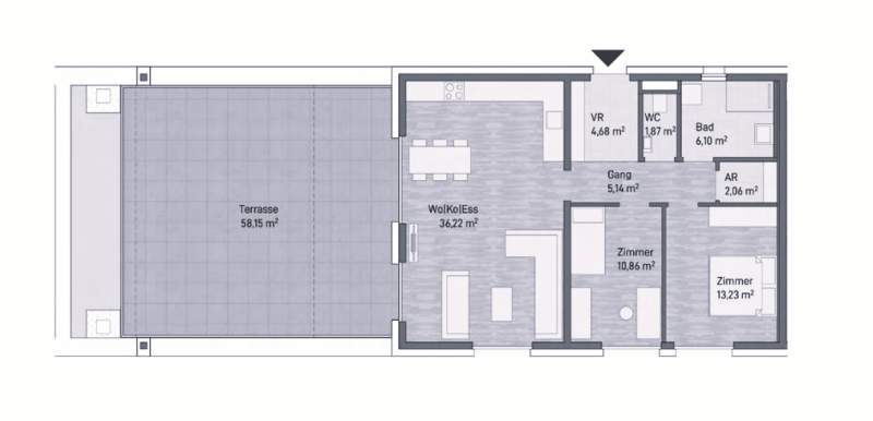 Graz, Jakomini! Neubauprojekt: Exklusive Eigentumswohnung (80m²) mit Terrasse! Provisionsfrei