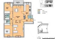 3 Zimmer Wohnung mit Balkon