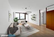 7. Stock! Superhelle 3-Zimmer-Wohnung mit Loggia, Fernblick &amp; Garage nahe dem Belgradplatz