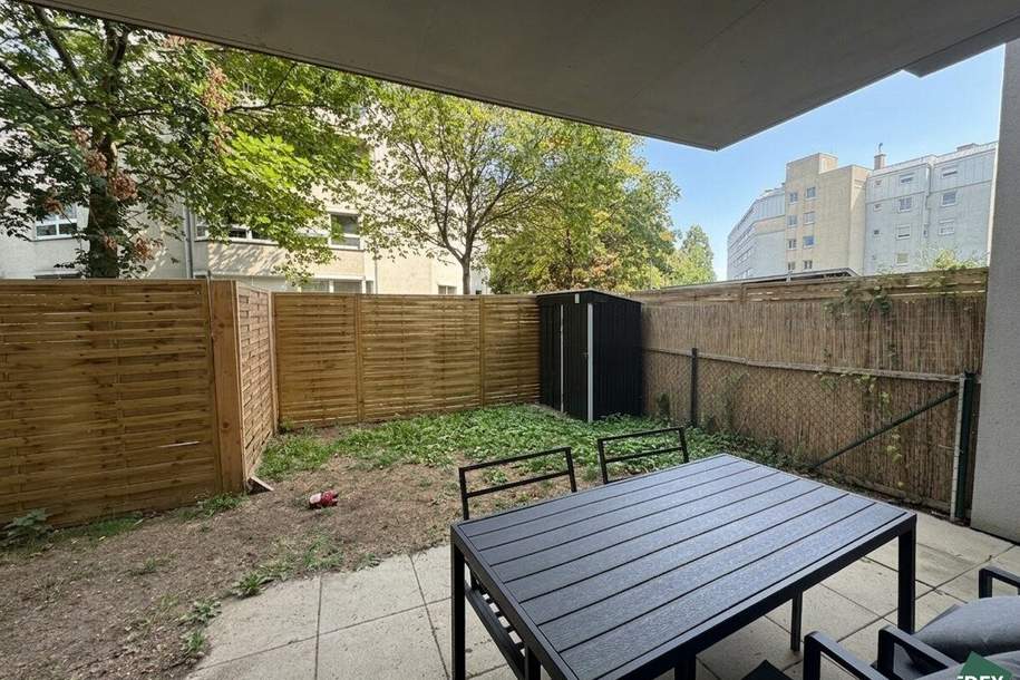 Attraktive 2-Zimmer Wohnung mit Garten nahe S-Bahn-Station Jedlersdorf, Wohnung-miete, 1.049,00,€, 1210 Wien 21., Floridsdorf