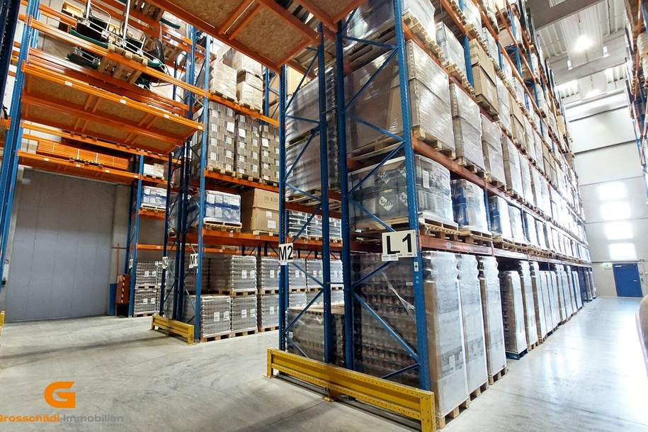 Logistikflächen mit Hochregallager Nähe Salzburg mieten, Gewerbeobjekt-miete, 32.500,00,€, 5303 Salzburg-Umgebung