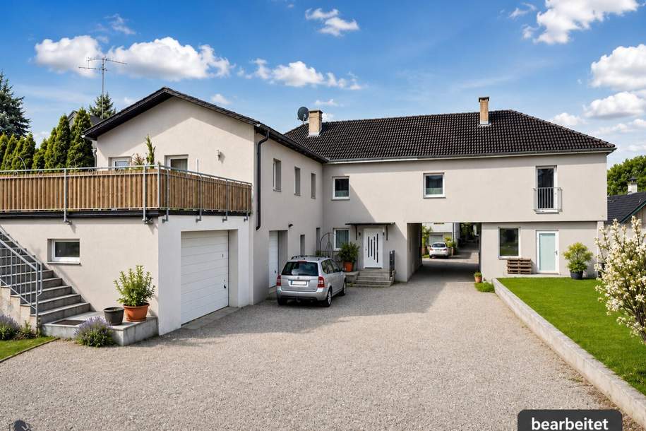 Wohnen & Arbeiten vereint! Bewilligte Halle (965 m²) + Wohnhaus auf 3.700 m² Grundstück, Gewerbeobjekt-kauf, 1.190.000,€, 3434 Tulln