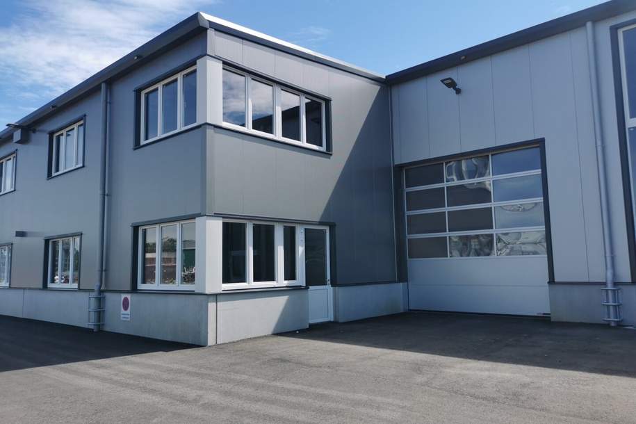Neugeschaffenes Betriebsobjekt mit Hallen und Büros | 617m² Nutzfläche, Gewerbeobjekt-miete, 6.401,80,€, 2201 Korneuburg
