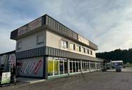 GEWERBEHALLE MIT FENSTERFRONT, FUßBODENHEIZUNG & BÜROBEREICH