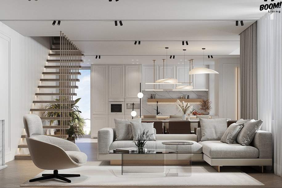 ERSTBEZUG // Exklusives Penthouse mit 3 Terrassen &amp; Weitblick über Wien // 200 m² Luxus pur, Wohnung-kauf, 2.095.000,€, 1180 Wien 18., Währing